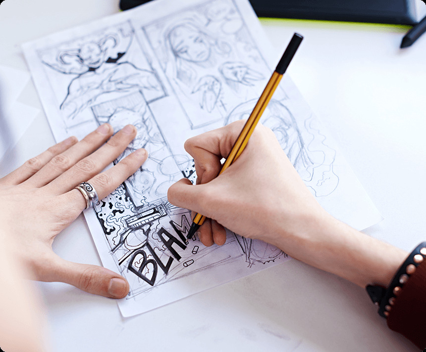 Počítačová animace, ilustrace i komiksy