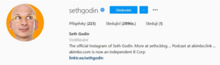 Seth Godin Instagram bio