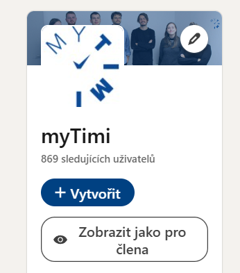 Instrukce, jak vytvořit nový příspěvek na LinkedIn.