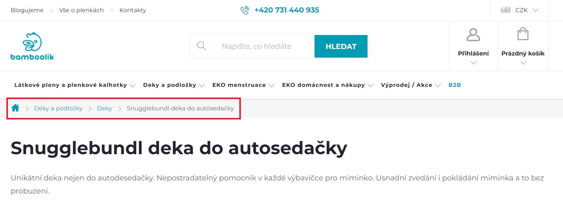 bamboolik drobečková navigace