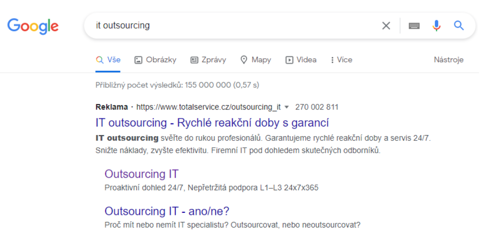 vyhledání Total Service na klíčové slovo it outsourcing