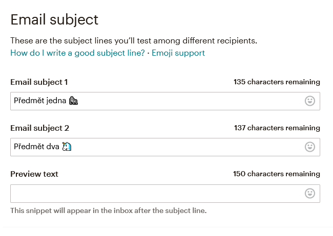 A/B test ukázka split testu předmětů