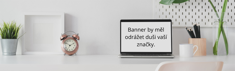 Obchodní značka branding pomocí banneru