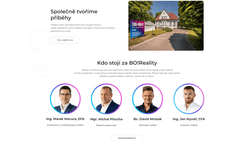 kariérní web pro BO! reality