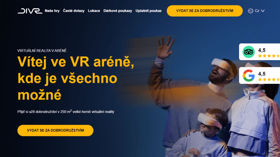web na míru pro divr labs od mytimi