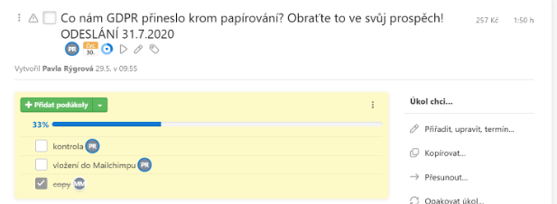 Struktura tvorby newslettru